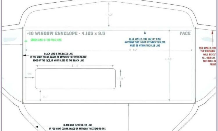 10 Window Envelope Template Indesign