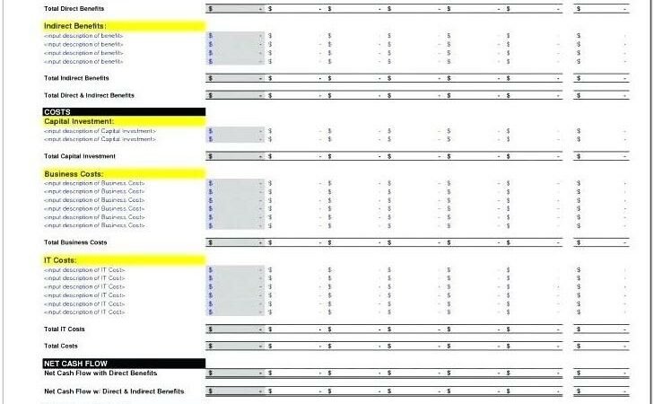 12 Month Personal Cash Flow Statement Template