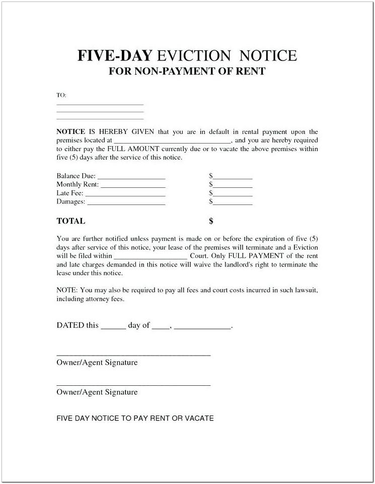 24 Hour Eviction Notice Alberta Template