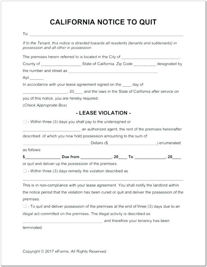 3 Day Eviction Notice Template Ny