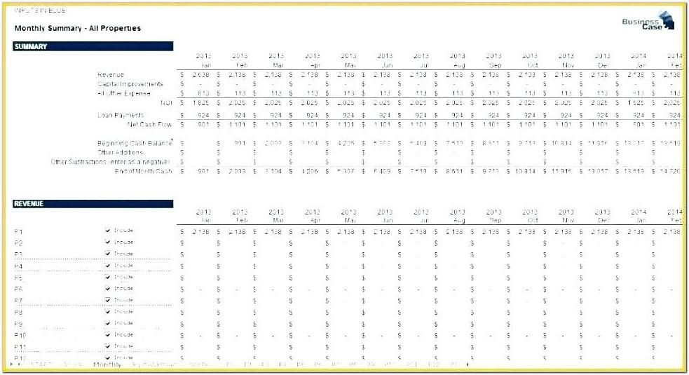 3 Year Income Statement Projection Template