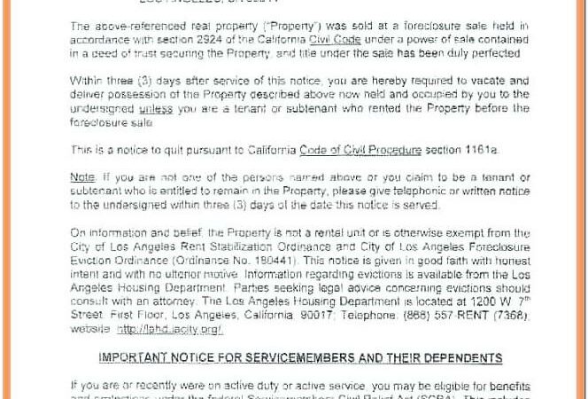 30 Day Eviction Notice California Form