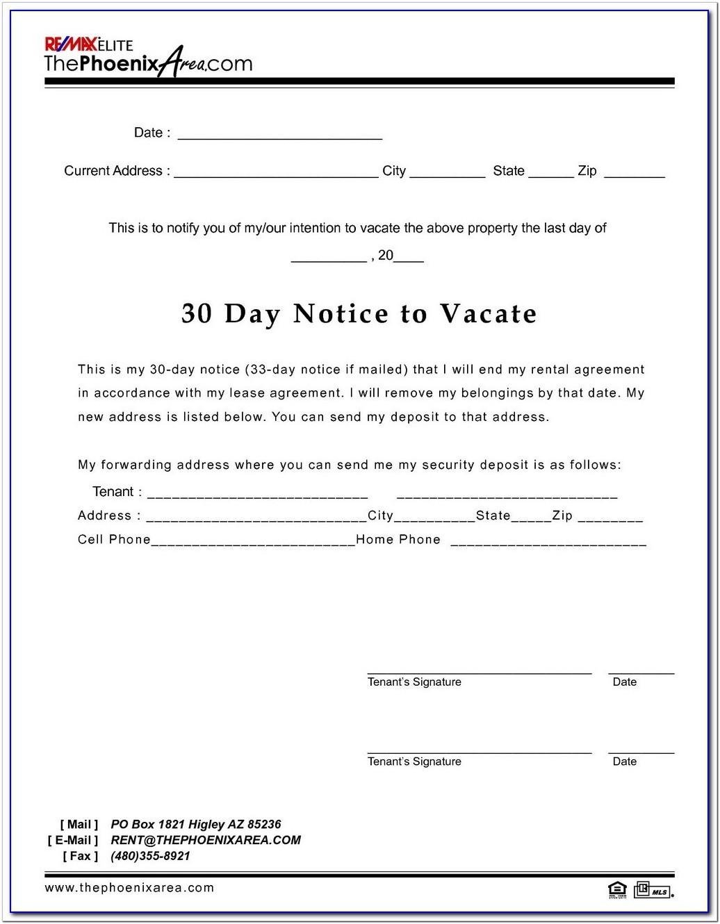 30 Day Eviction Notice California Form Pdf