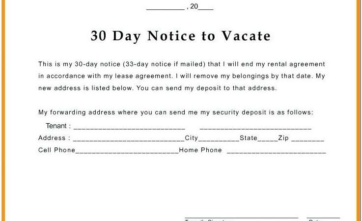 30 Day Eviction Notice California Template