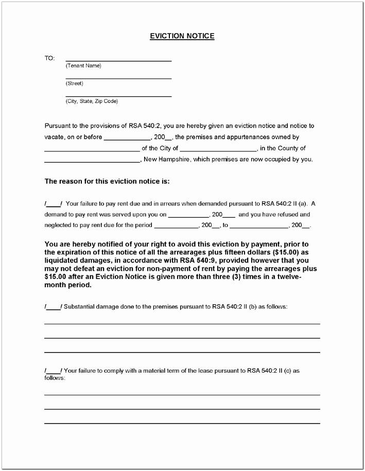 30 Day Eviction Notice Template Virginia