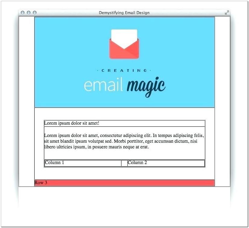 4 Column Responsive Email Template Mailchimp