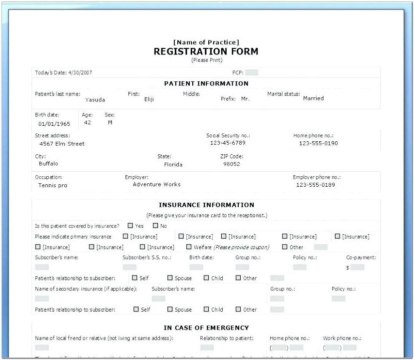 5k Race Entry Form Template