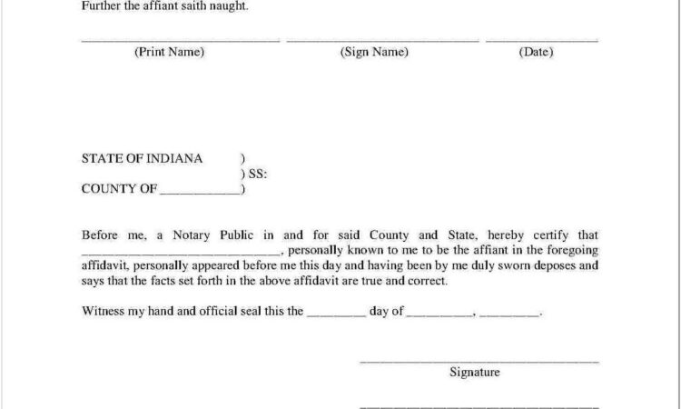 8 Notarized Affidavit Of Residency Template