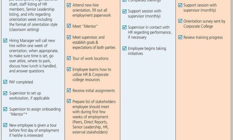 90 Day Executive Onboarding Plan Template
