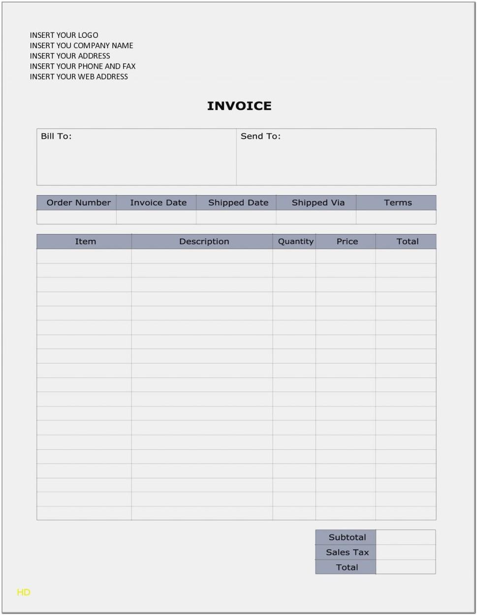 Abn Invoice Template Word