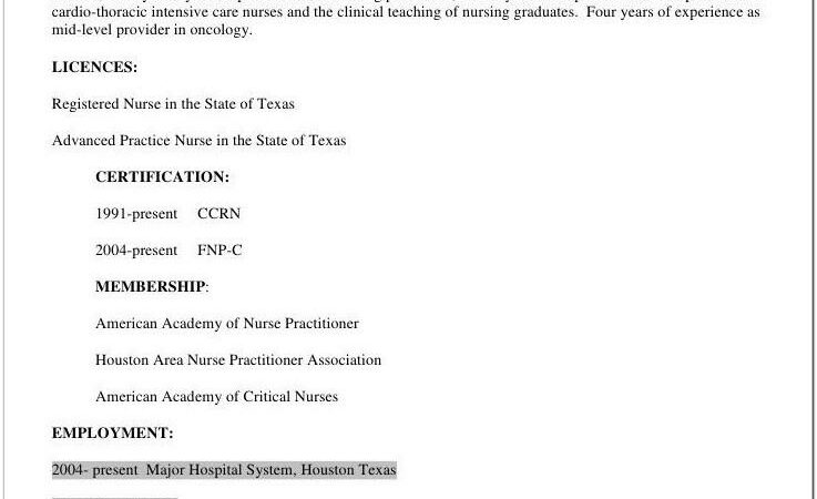 Advanced Nurse Practitioner Resume Examples