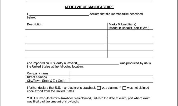 Affidavit Template South Africa Pdf