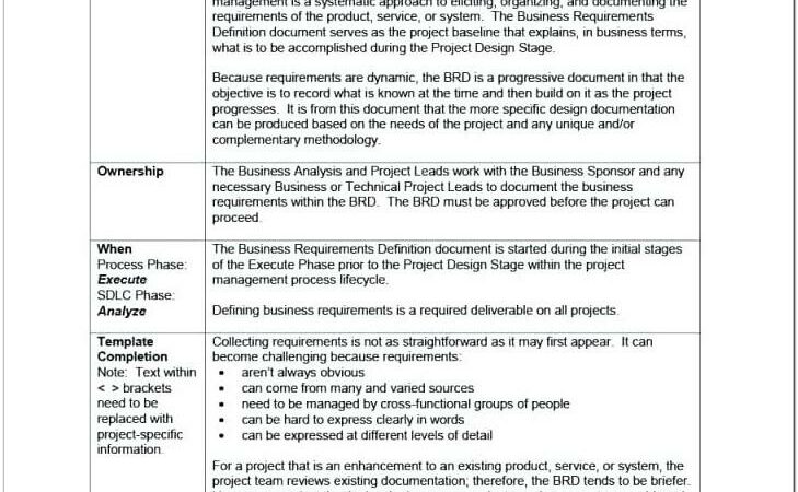 Agile Product Requirements Document Template