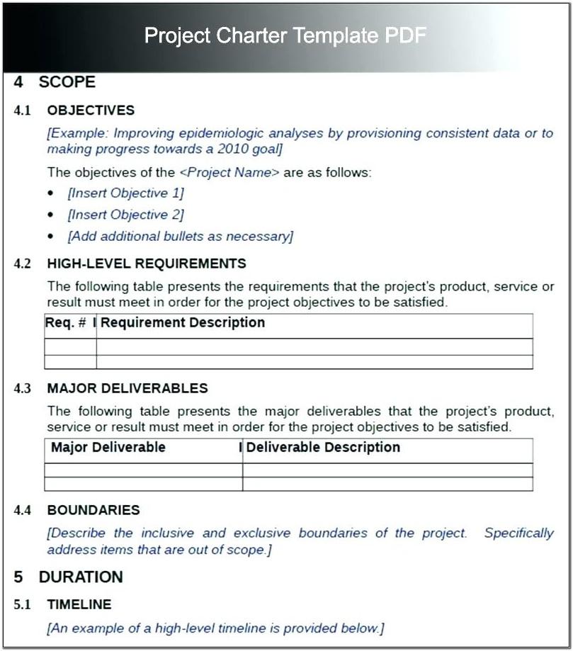 Agile Project Charter Document