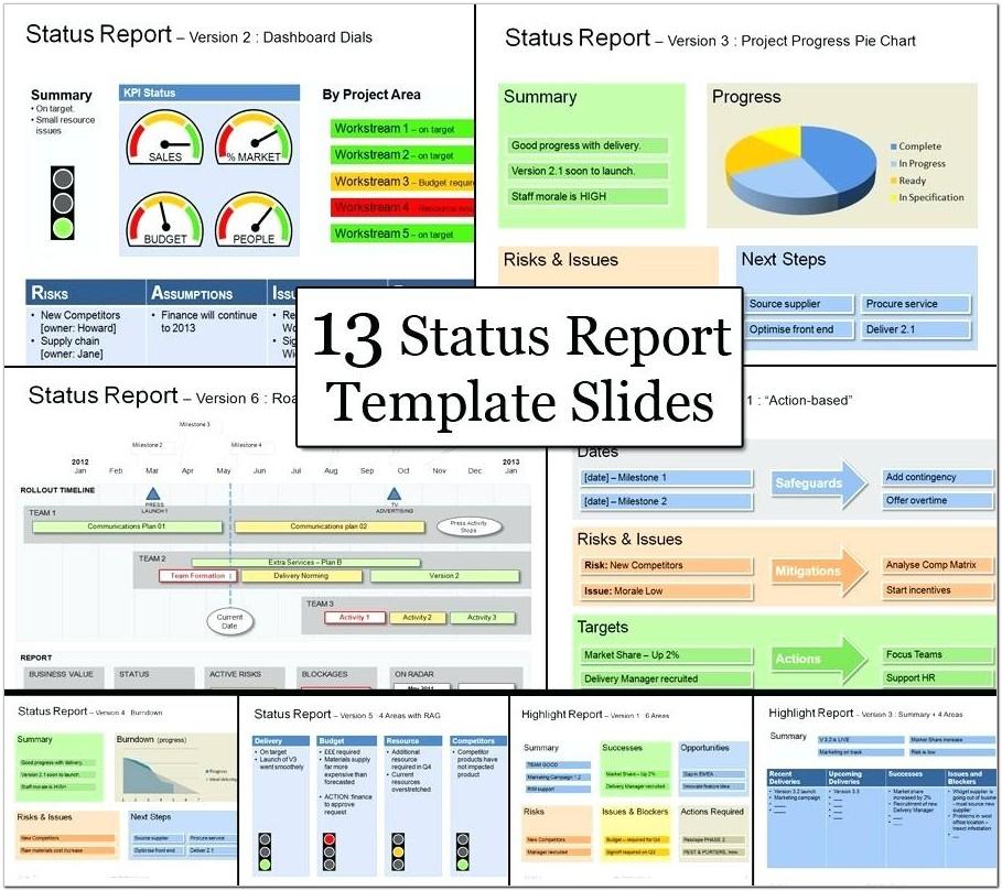 Agile Project Management Status Report Template