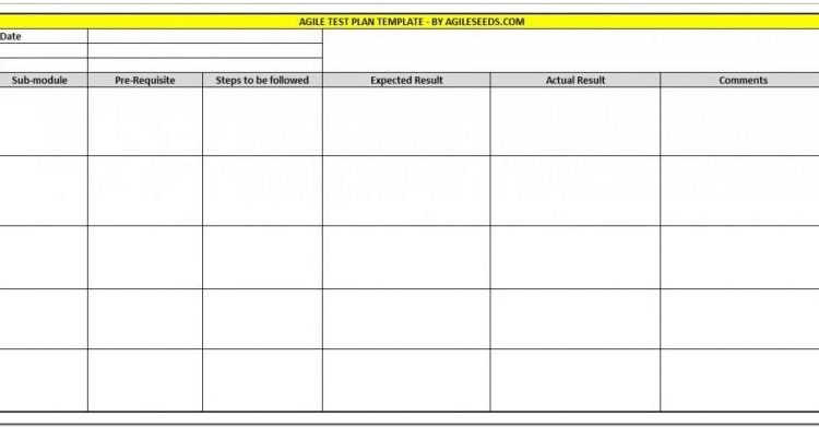 Agile Qa Test Plan Template