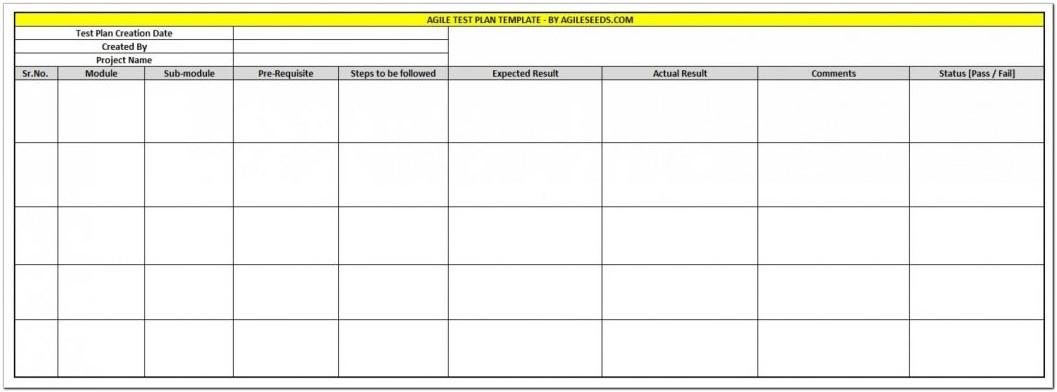 Agile Qa Test Plan Template