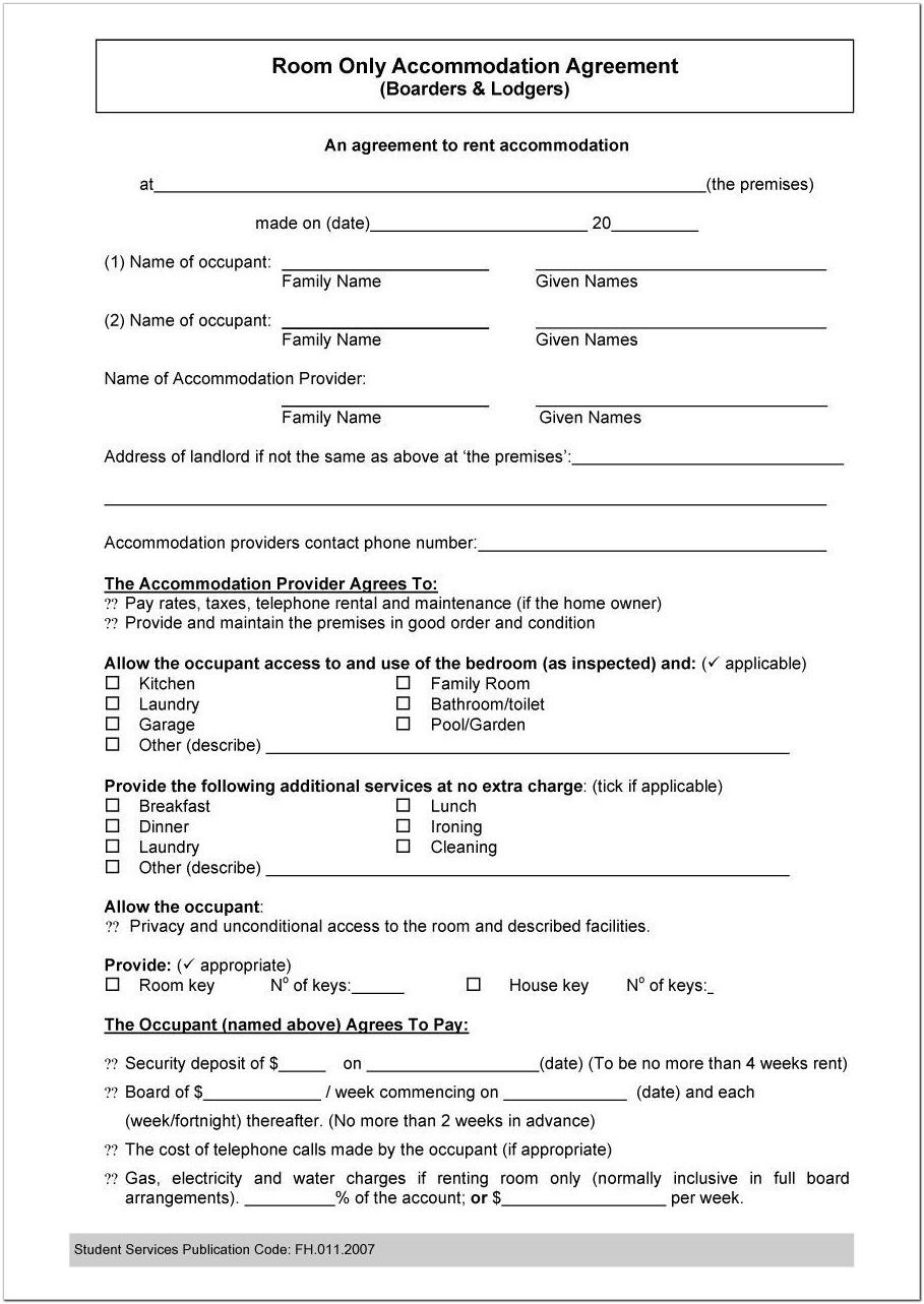 Agreement Contract Template Free Download