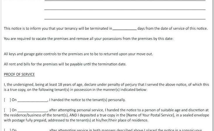 Alberta Landlord Eviction Notice Form