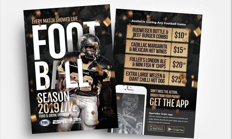 American Football Flyer Template Free