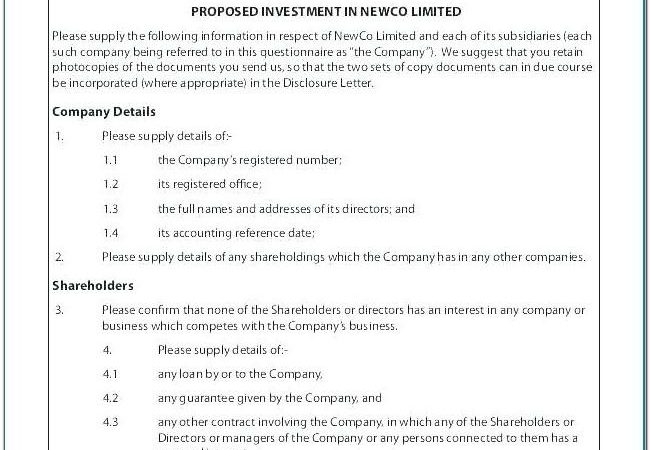 Angel Investors Contract Template