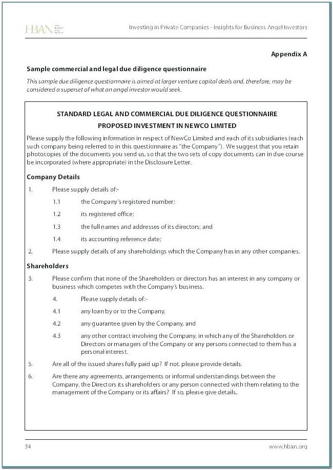 Angel Investors Contract Template