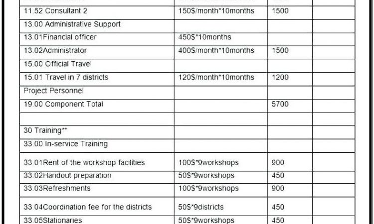 Annual Budget Template Nonprofit Organization