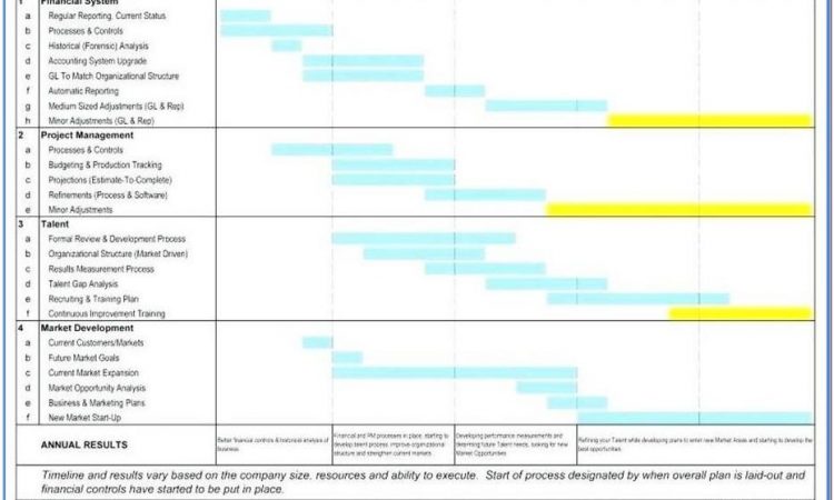 Annual Business Plan Template Word