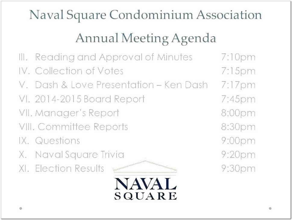 Annual Meeting Minutes Form