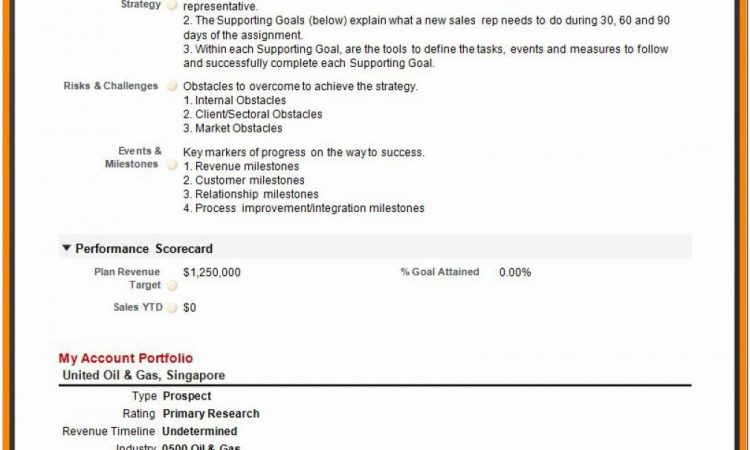 Annual Sales Business Plan Template