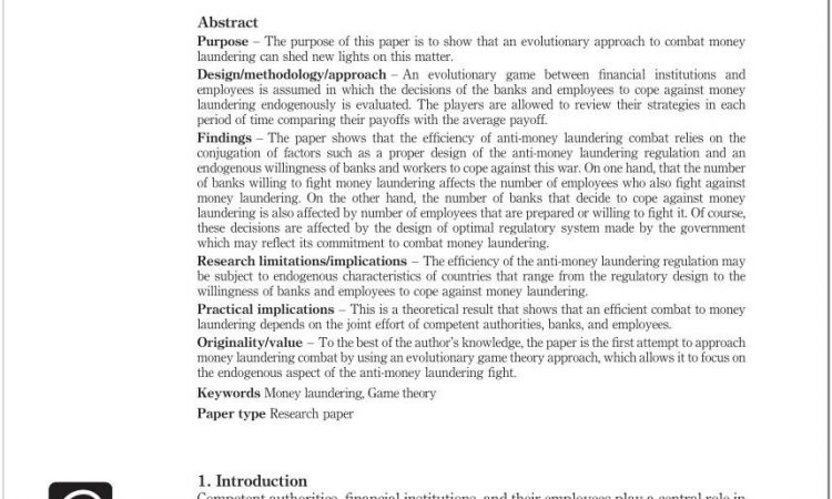 Anti Money Laundering Policy Template South Africa