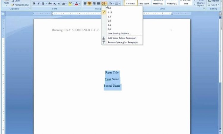 Apa 6th Edition Template For Microsoft Word
