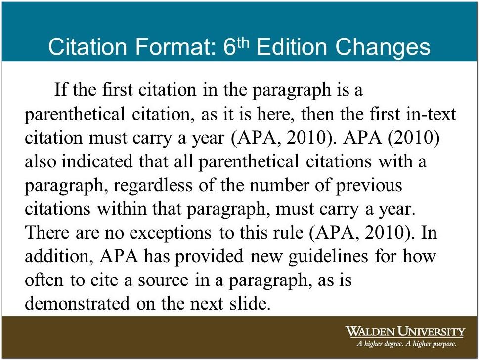 Apa Format 6th Edition Citation In Text