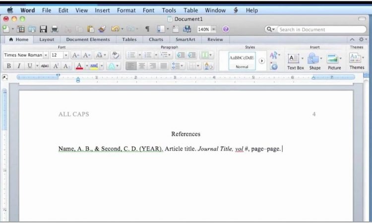 Apa Format 6th Edition Template Microsoft Word