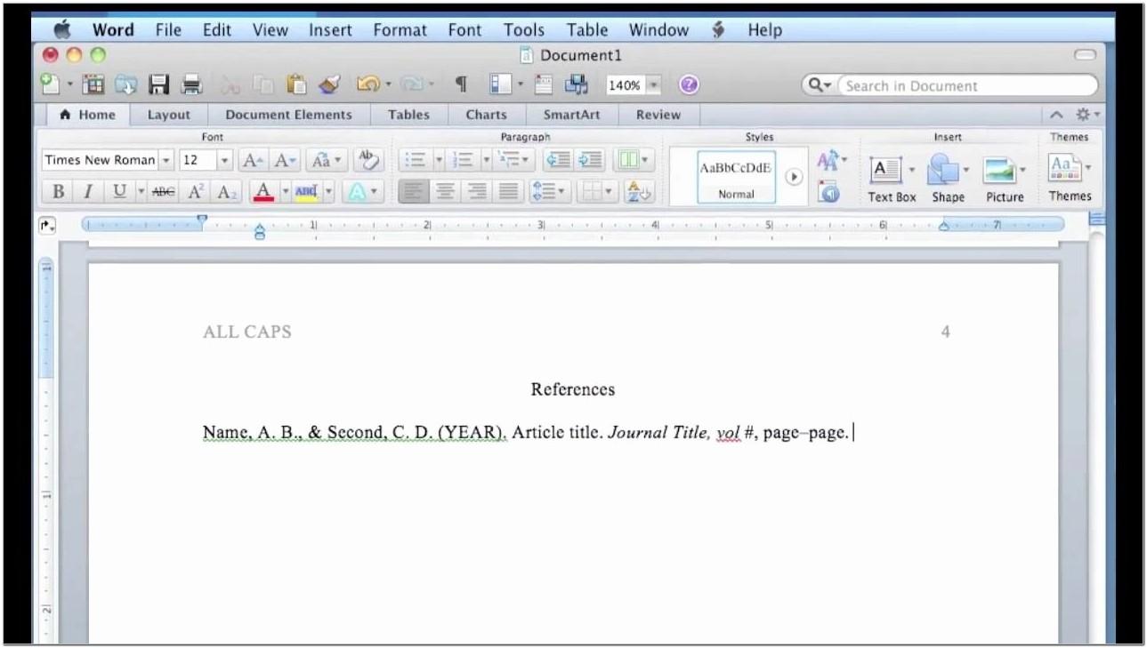 Apa Format 6th Edition Template Microsoft Word