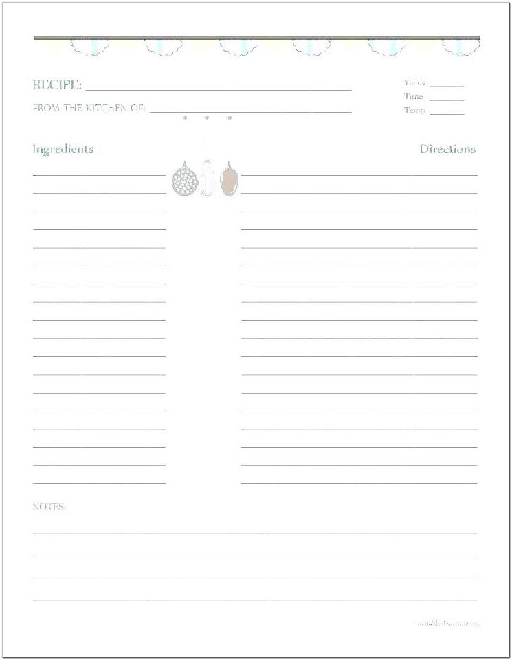 Apple Pages Recipe Template