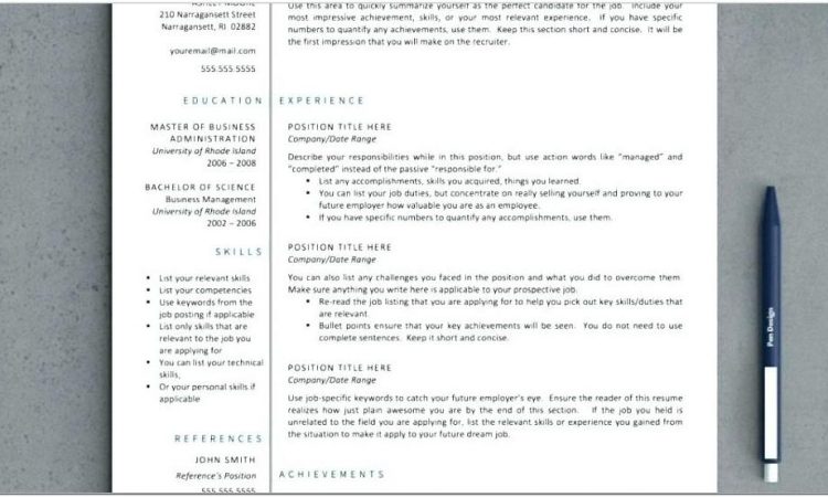 Apple Pages Resume Template Download Free