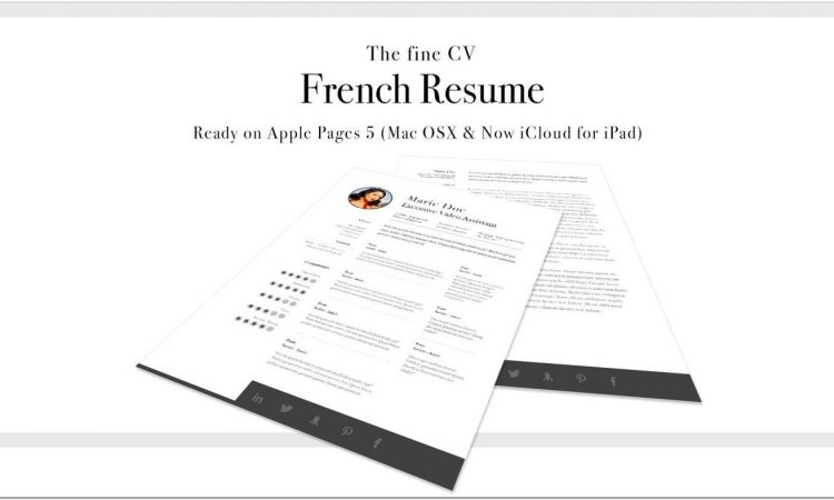 Apple Pages Resume Templates 2018 Free