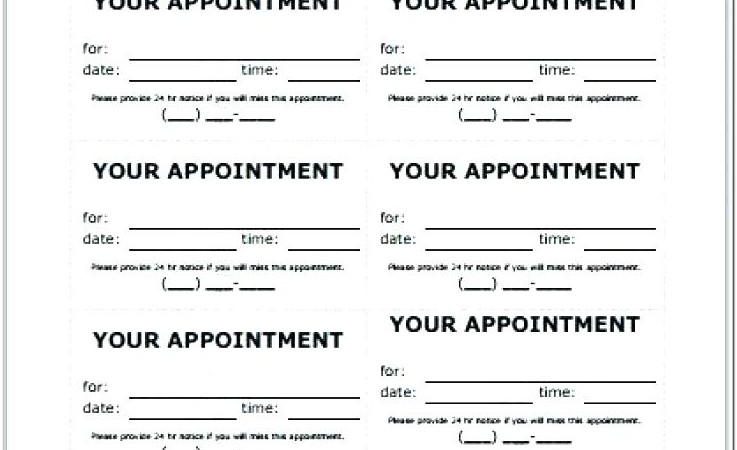 Appointment Reminder Letter Example