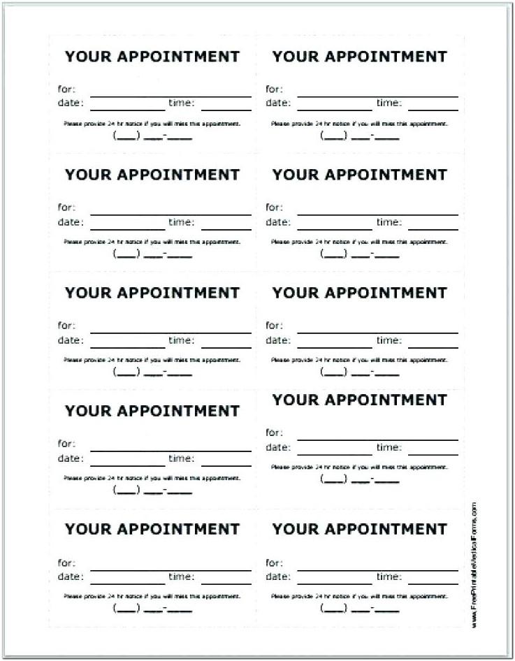 Appointment Reminder Letter Example