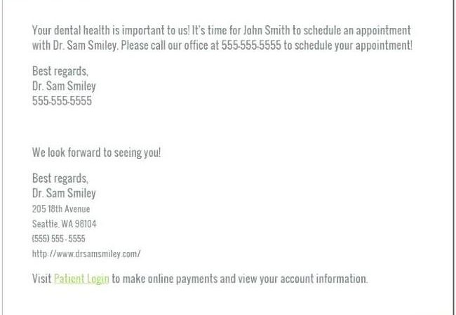 Appointment Reminder Letter Template Word