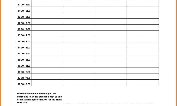 Appointment Scheduling Template Pdf