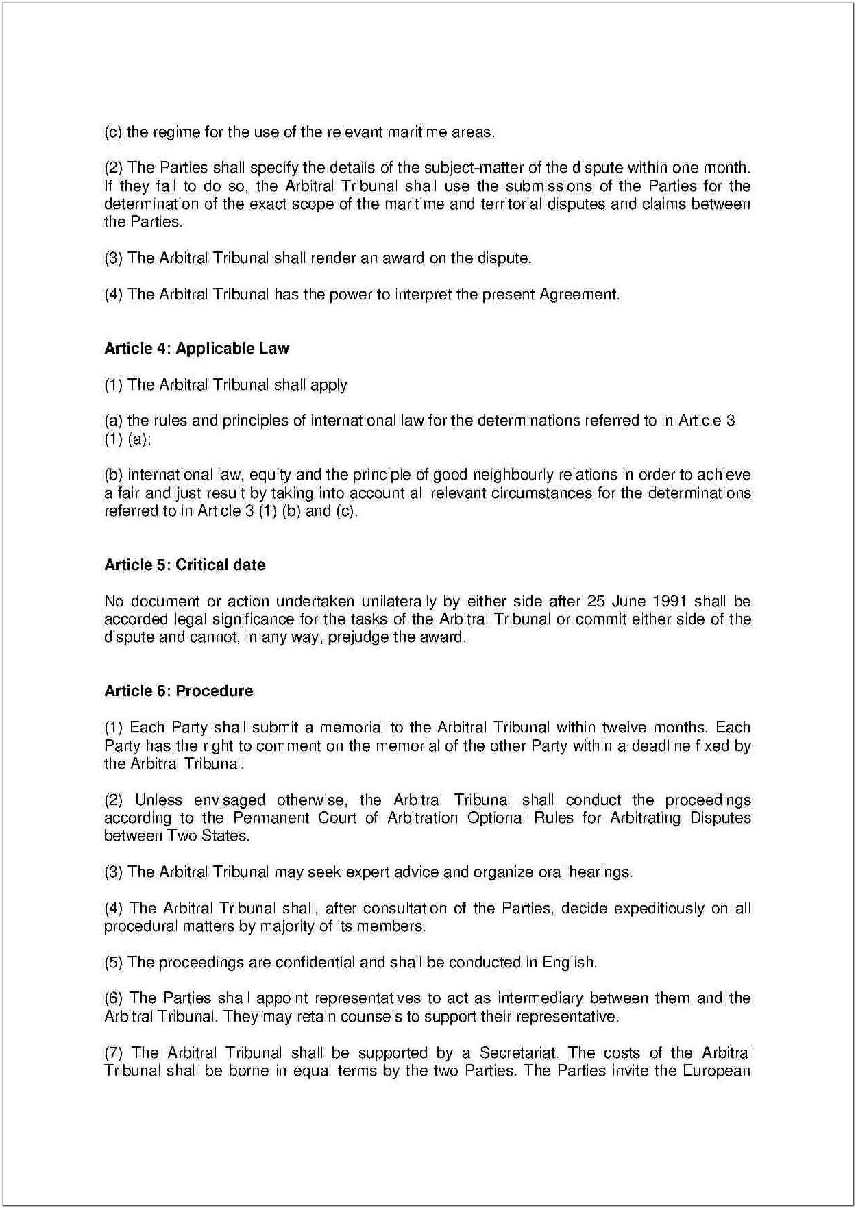 Arbitration Agreement Template Free