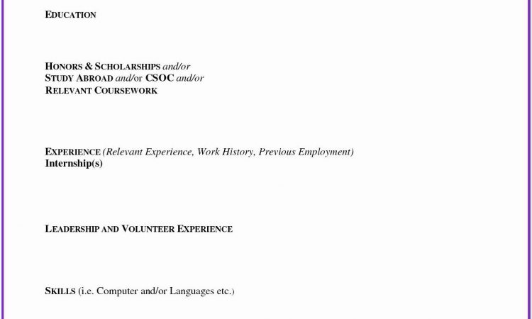 Are There Any Free Resume Templates