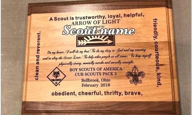 Arrow Of Light Plaque Template