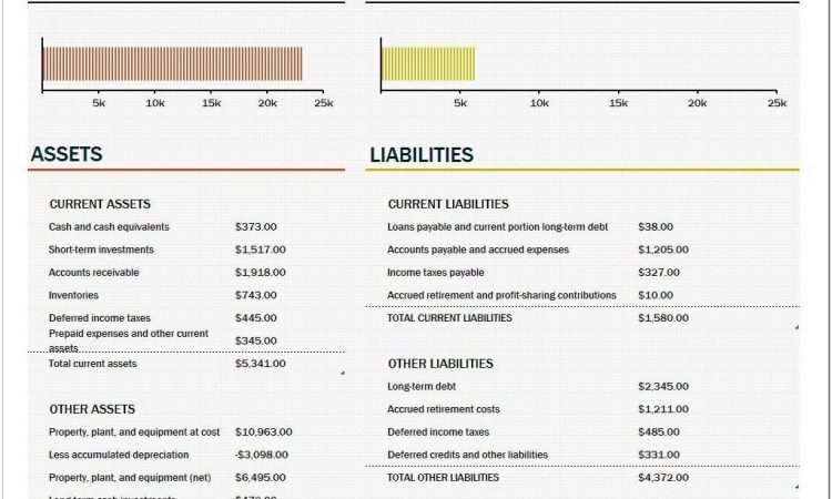 Asset Balance Sheet Sample