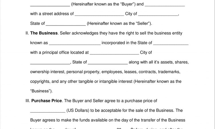 Asset Purchase Agreement Word Document