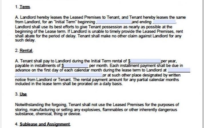 Assignment Of Commercial Lease Form California