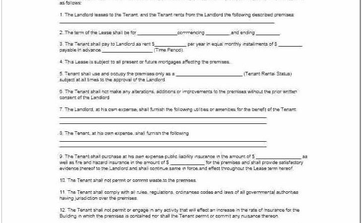 Assignment Of Lease Form Ontario