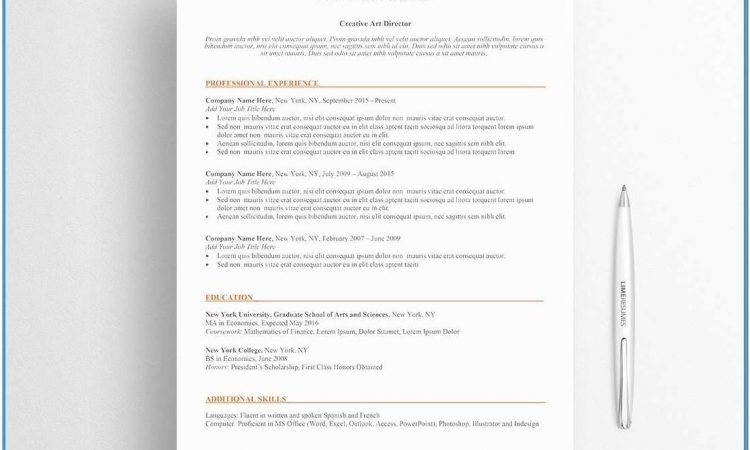Ats Friendly Resume Template Free